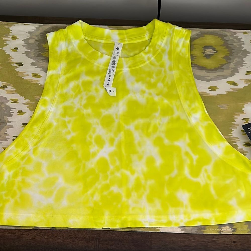 New Lululemon All Yours Crop Tank Tie Dye